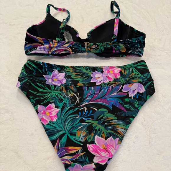 New! Victoria's Secret Black Palm Bikini Set 45583 - Picture 8 of 12